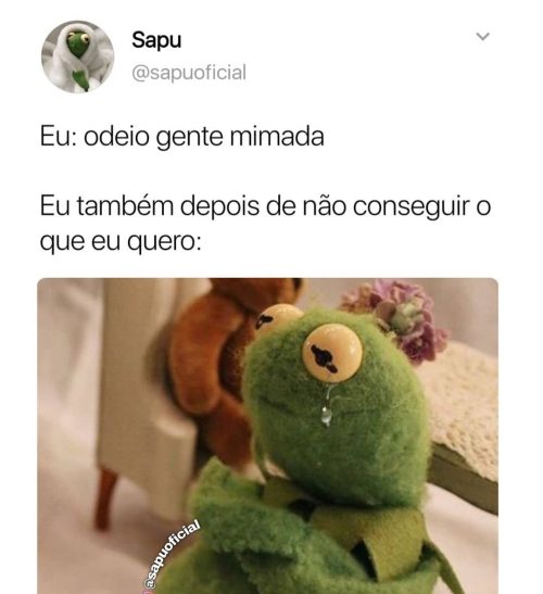 Provando que eu sou mimada