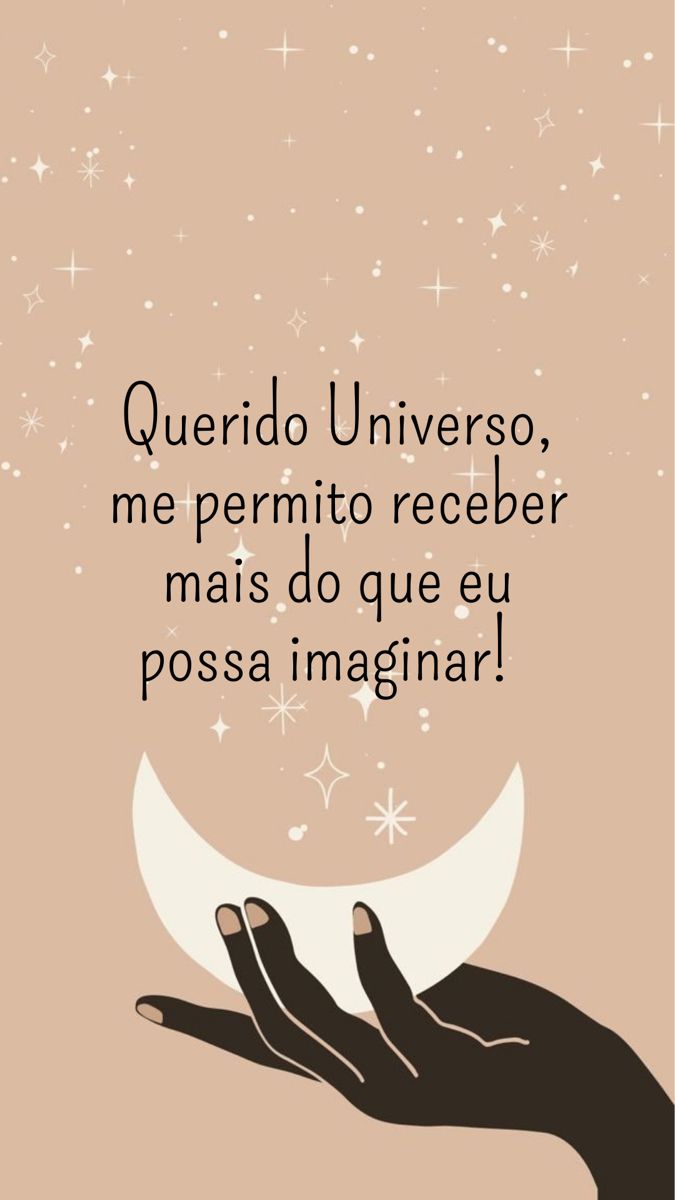 Que o Universo conspire ao nosso favor