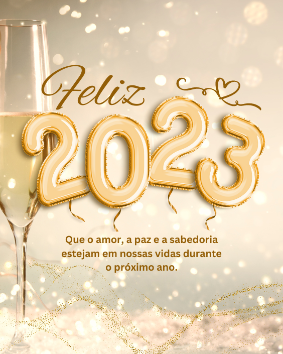 Imagens de Feliz 2023 com Gifs e Mensagens para Celebrar o Ano Novo